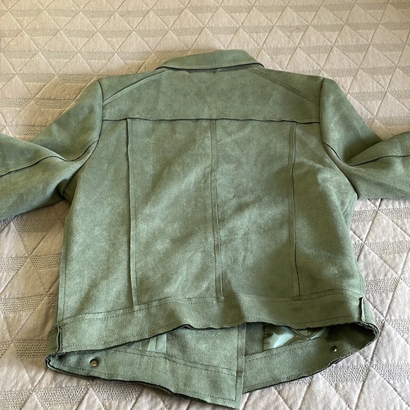 M. Fashion Faux Suede Moto Jacket Size M - Picture 7 of 9